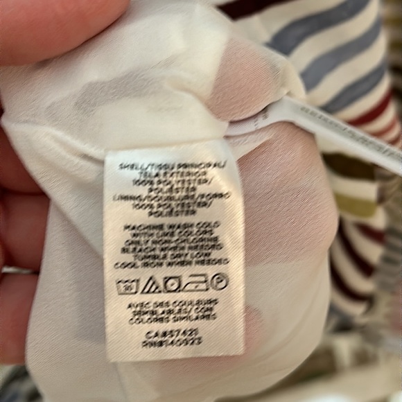 LOFT Women's Shifted Striped Tiered Flounce Dress - Picture 10 of 10